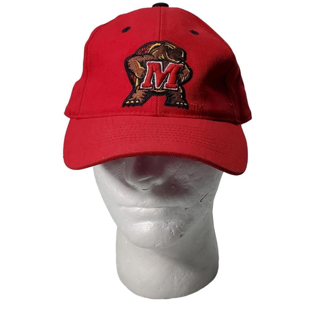 Maryland Terrapins NCAA Top Of The World 100% Wool Fitted Hat Cap Size 7 1/4